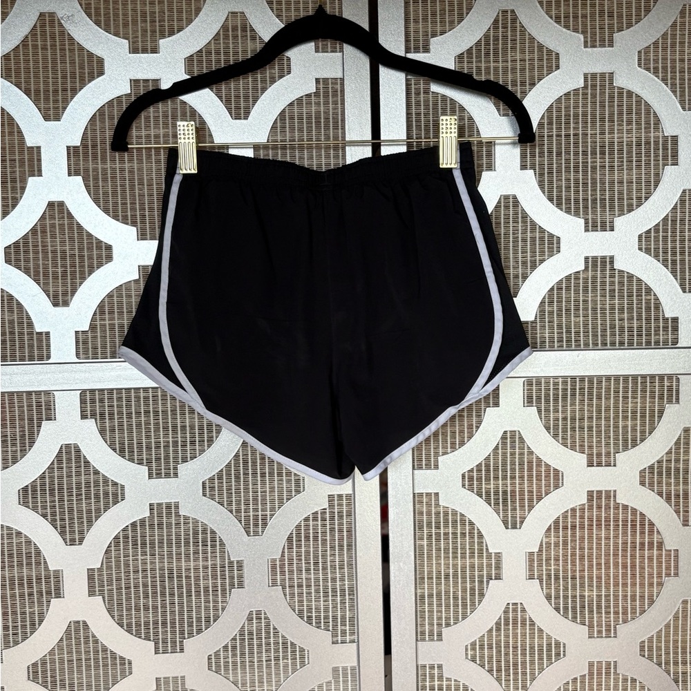 Nike Black Athletic Shorts with White Trim - Picture 5 of 7